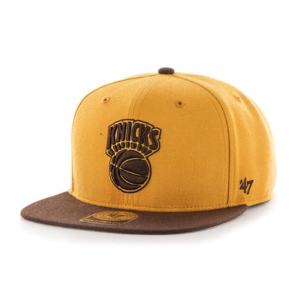 New York Knicks No Shot Two Tone Captain Wheat 47 Brand Adjustable Hat