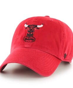 Chicago Bulls 47 Brand Red Clean Up Adjustable Hat