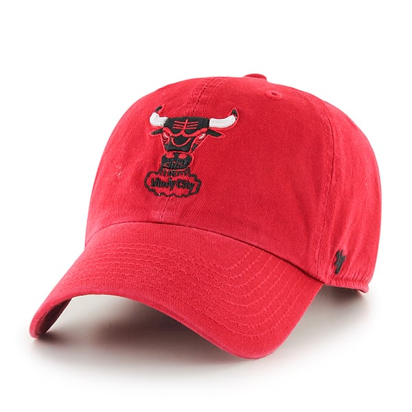 Chicago Bulls 47 Brand Red Clean Up Adjustable Hat