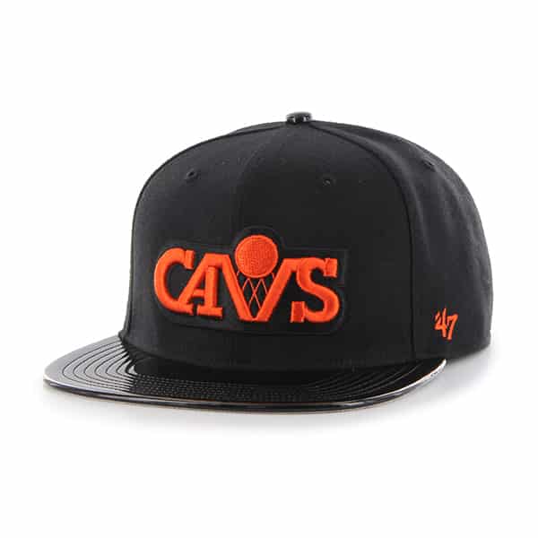 Cleveland Cavaliers Shinedown Captain Black 47 Brand Adjustable Hat