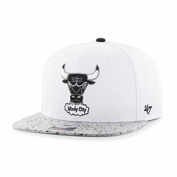 Chicago Bulls Speckle Captain White 47 Brand Adjustable Hat