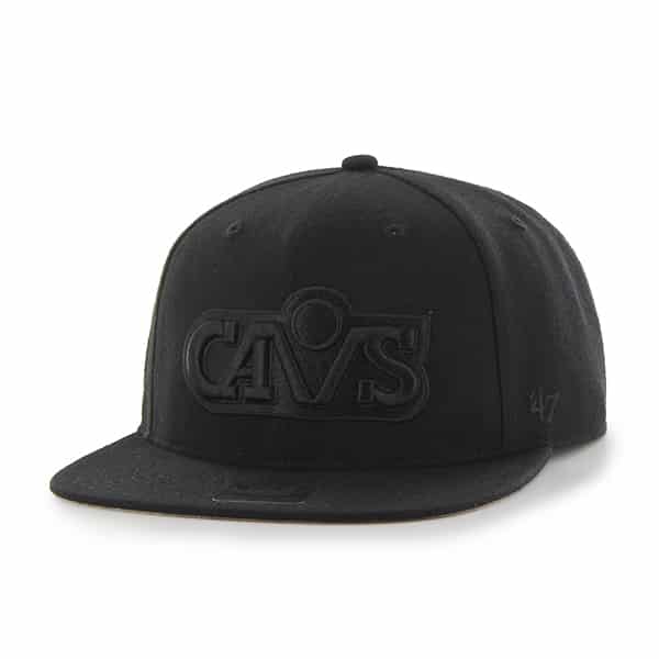 Cleveland Cavaliers Sure Shot Black 47 Brand Adjustable Hat