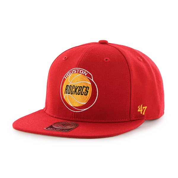 Houston Rockets Sure Shot Red 47 Brand Adjustable Hat