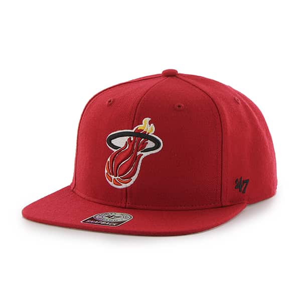 Miami Heat Sure Shot Red 47 Brand Adjustable Hat - Detroit Game Gear