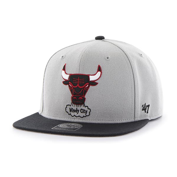 Chicago Bulls Sure Shot Two Tone Captain Gray 47 Brand Adjustable Hat