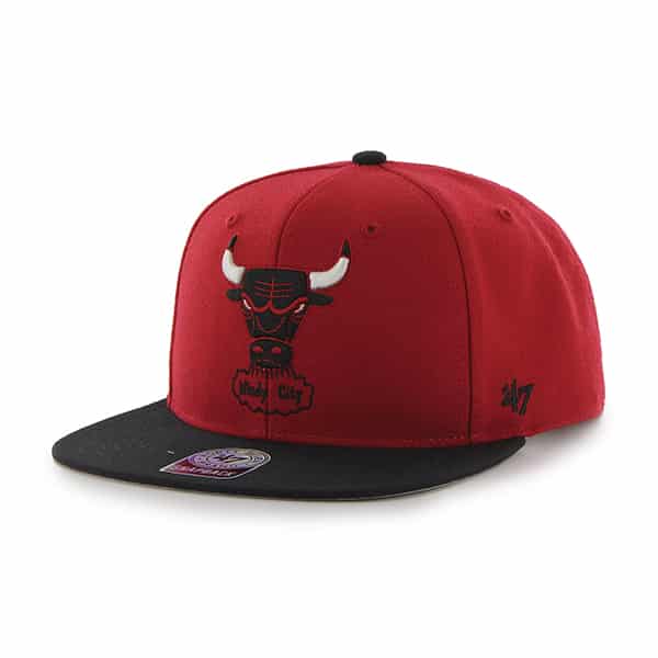 Chicago Bulls Sure Shot Two Tone Captain Red 47 Brand Adjustable Hat