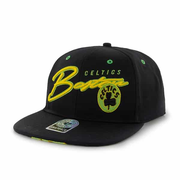 Boston Celtics Sweet Cheese Logo Black 47 Brand Adjustable Hat