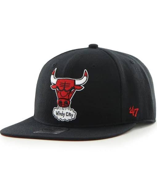 Chicago Bulls The Shaft Black 47 Brand Adjustable Hat - Detroit Game Gear