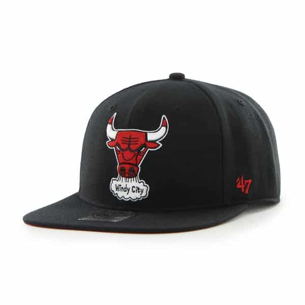 Chicago Bulls The Shaft Black 47 Brand Adjustable Hat