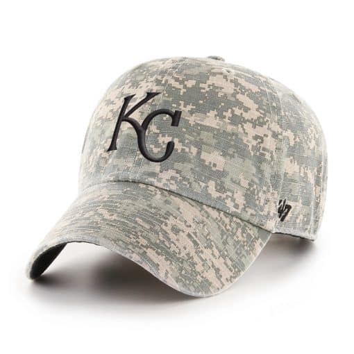 Kansas City Royals 47 Brand Digital Camo Clean Up Adjustable Hat
