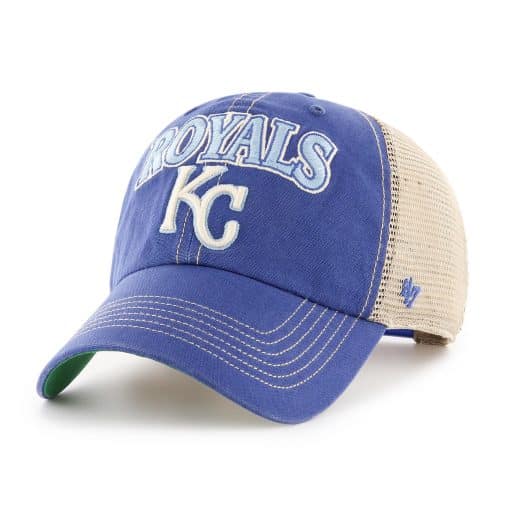 Kansas City Royals 47 Brand Tuscaloosa Vintage Blue Clean Up Adjustable Hat