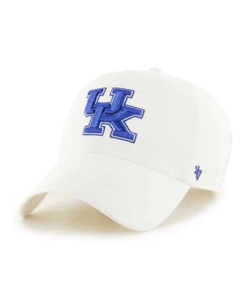Kentucky Wildcats Clean Up White 47 Brand Adjustable Hat