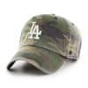 Los Angeles Dodgers 47 Brand Green Camo Clean Up Adjustable Hat