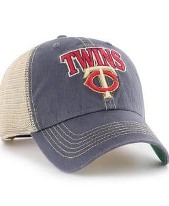 Minnesota Twins 47 Brand Vintage Navy Tuscaloosa Clean Up Adjustable Hat