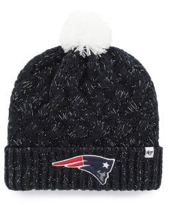 New England Patriots Women's 47 Brand Navy Fiona Cuff Knit Hat