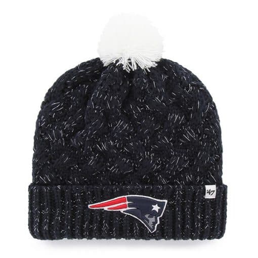 New England Patriots Women's 47 Brand Navy Fiona Cuff Knit Hat