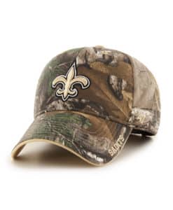 New Orleans Saints 47 Brand Realtree Camo Frost MVP Adjustable Hat