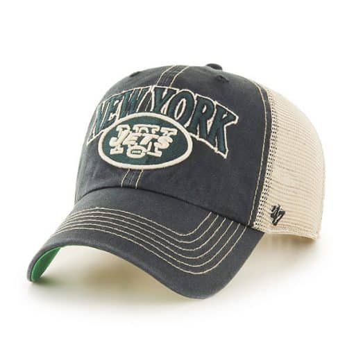 New York Jets Tuscaloosa Clean Up Vintage Black 47 Brand Adjustable Hat