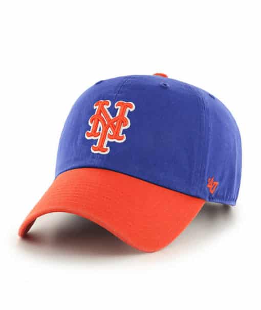 New York Mets 47 Brand Blue Orange Clean Up Adjustable Hat - Detroit ...