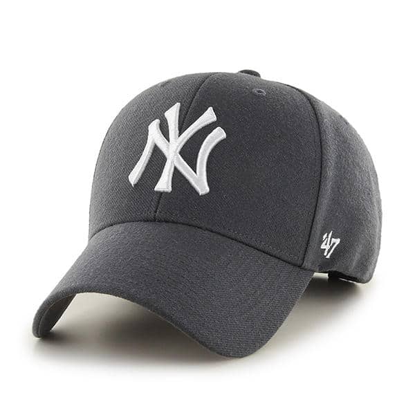 New York Yankees MVP Charcoal 47 Brand Adjustable Hat - Detroit Game Gear