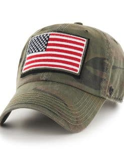 Operation Hat Trick Movement Sandalwood 47 Brand Adjustable USA Flag Hat