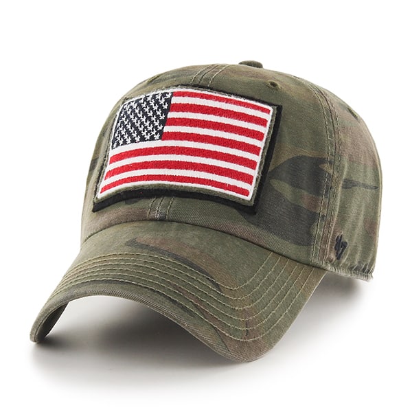 Operation Hat Trick Movement Sandalwood 47 Brand Adjustable USA Flag Hat
