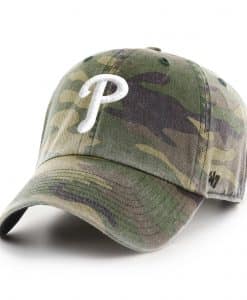 Philadelphia Phillies 47 Brand Green Camo Clean Up Adjustable Hat