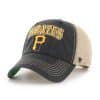 Pittsburgh Pirates 47 Brand Vintage Black Tuscaloosa Mesh Clean Up Adjustable Hat
