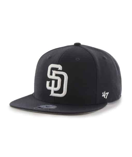 San Diego Padres 47 Brand Navy Sure Shot Snapback Adjustable Hat