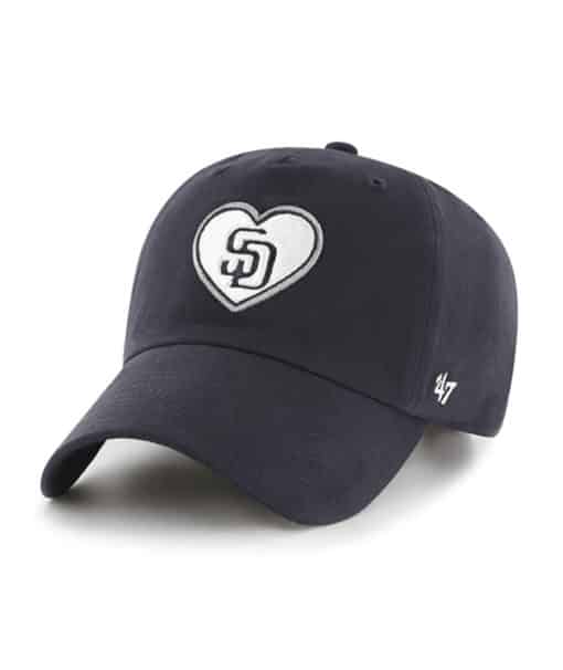San Diego Padres Women's 47 Brand Navy Courtney Clean Up Adjustable Hat