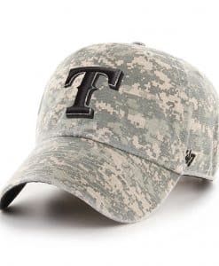 Texas Rangers 47 Brand Digital Camo Clean Up Adjustable Hat