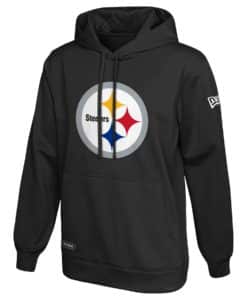 Pittsburgh Steelers Men's New Era Black Stadium Logo Pullover Hoodie