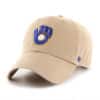 Milwaukee Brewers 47 Brand Khaki Clean Up Adjustable Hat