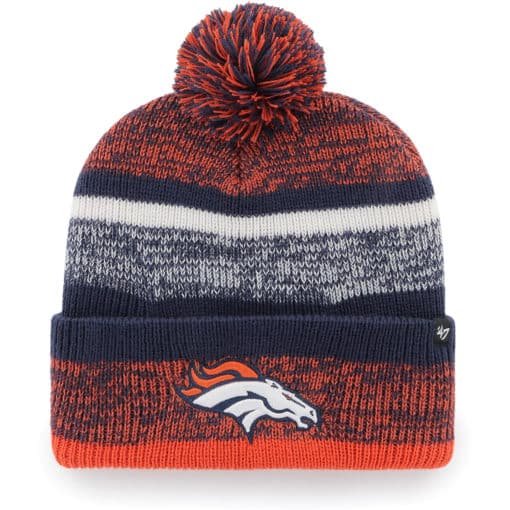 Denver Broncos 47 Brand Navy Northward Cuff Knit Hat