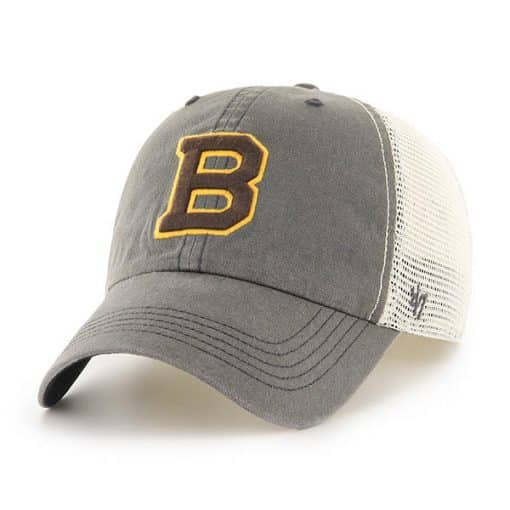Boston Bruins 47 Brand Charcoal 2019 Winter Classic Caprock Stretch Fit Hat
