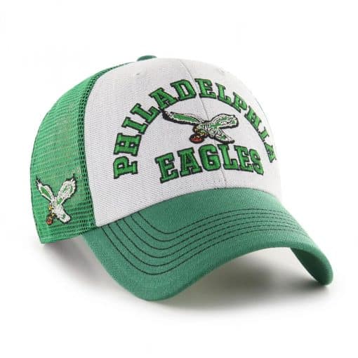 Philadelphia Eagles 47 Brand Classic Green Gray MVP Mesh Adjustable Hat