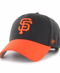 San Francisco Giants 47 Brand Black Orange MVP Adjustable Hat