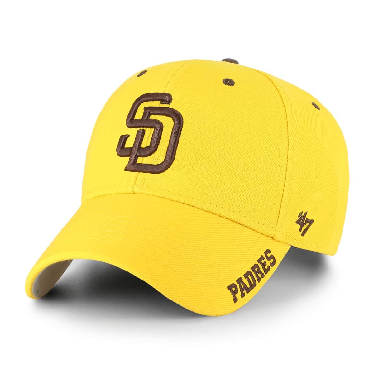 San Diego Padres 47 Brand Yellow Gold Frost MVP Adjustable Hat ...