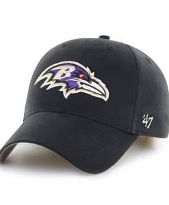 Baltimore Ravens INFANT Baby 47 Brand Black MVP Stretch Fit Hat