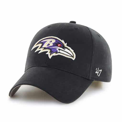 Baltimore Ravens INFANT Baby 47 Brand Black MVP Stretch Fit Hat