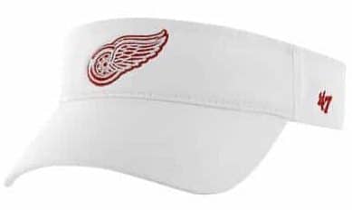 Detroit Red Wings Clean Up White Visor 47 Brand Adjustable Hat