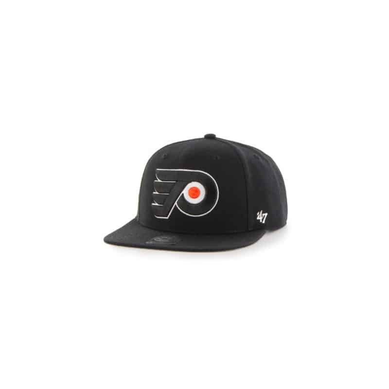 Philadelphia Flyers 47 Brand Black Sure Shot Adjustable Hat - Detroit ...