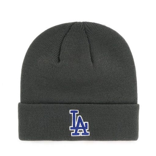 Los Angeles Dodgers 47 Brand Charcoal Cuff Knit Hat