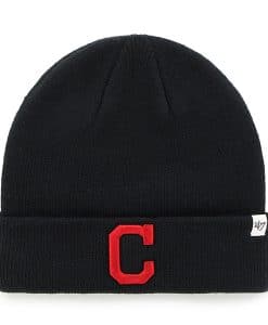 Cleveland Indians 47 Brand Navy Raised Cuff Knit Hat