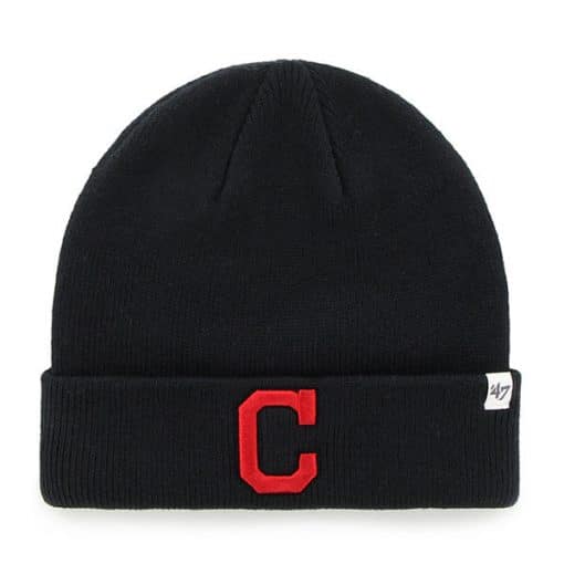 Cleveland Indians 47 Brand Navy Raised Cuff Knit Hat