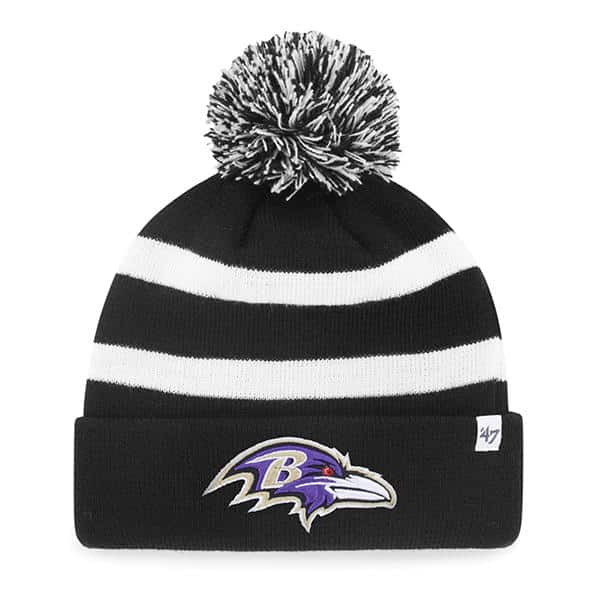 Baltimore Ravens Breakaway Cuff Knit Black 47 Brand Hat - Detroit Game Gear