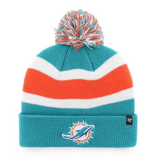 Miami Dolphins 47 Brand Neptune Breakaway Cuff Knit Hat