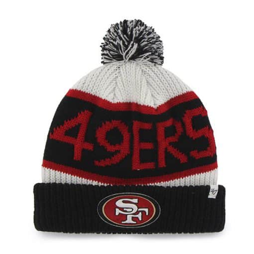 San Francisco 49ers 47 Brand White Calgary Cuff Knit Hat