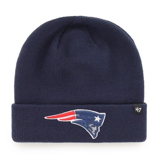 New England Patriots 47 Brand Light Navy Raised Cuff Knit Hat