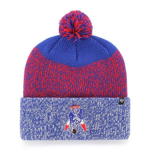 New England Patriots 47 Brand Royal Blue Classic Static Cuff Knit Hat